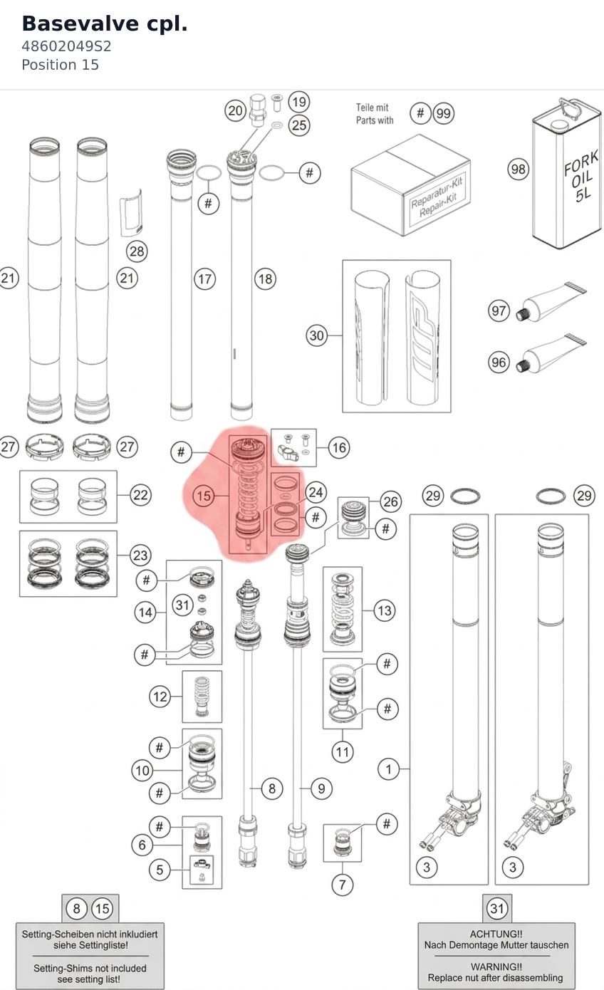 Diagram preview: Basevalve cpl. (48602049S2)