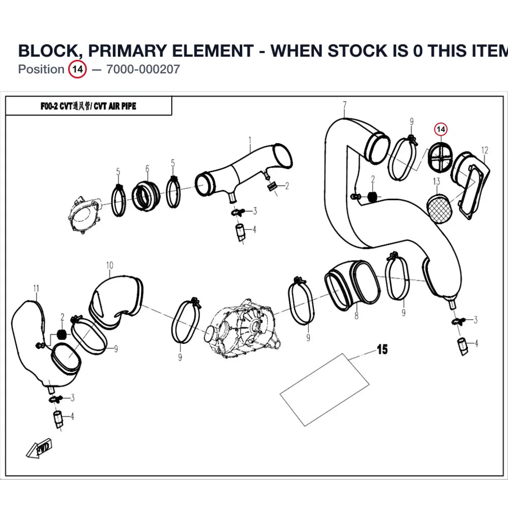 BLOCK, PRIMARY ELEMENT - WHEN STOCK IS 0 THIS ITEM IS NO LONGER AVAILABLE product image
