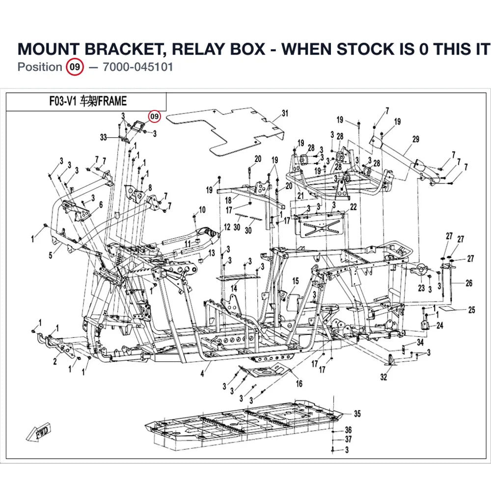 MOUNT BRACKET, RELAY BOX - WHEN STOCK IS 0 THIS ITEM IS NO LONGER AVAILABLE product image