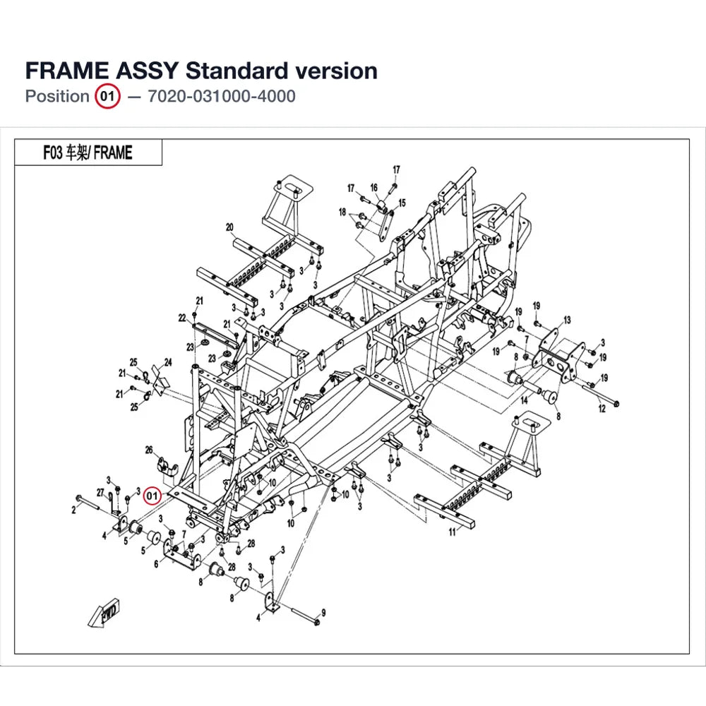 FRAME ASSY product image