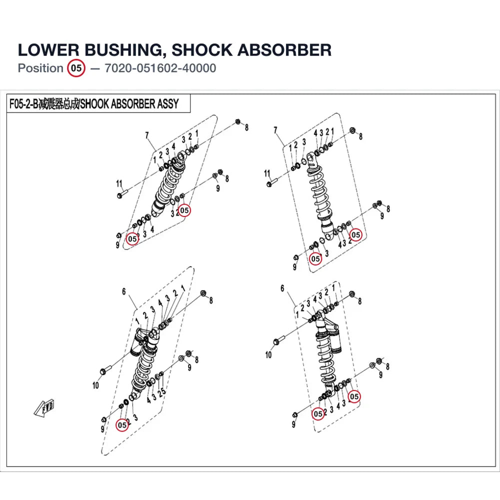 LOWER BUSHING, SHOCK ABSORBER product image