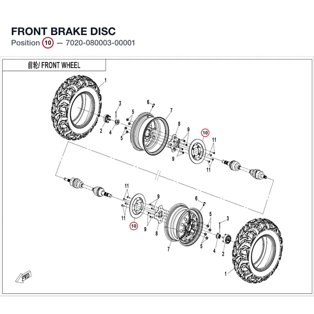 FRONT BRAKE DISC product image