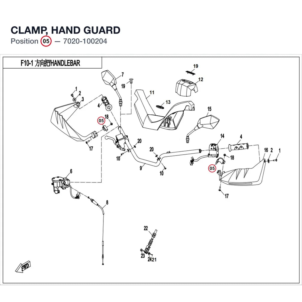 CLAMP, HAND GUARD product image
