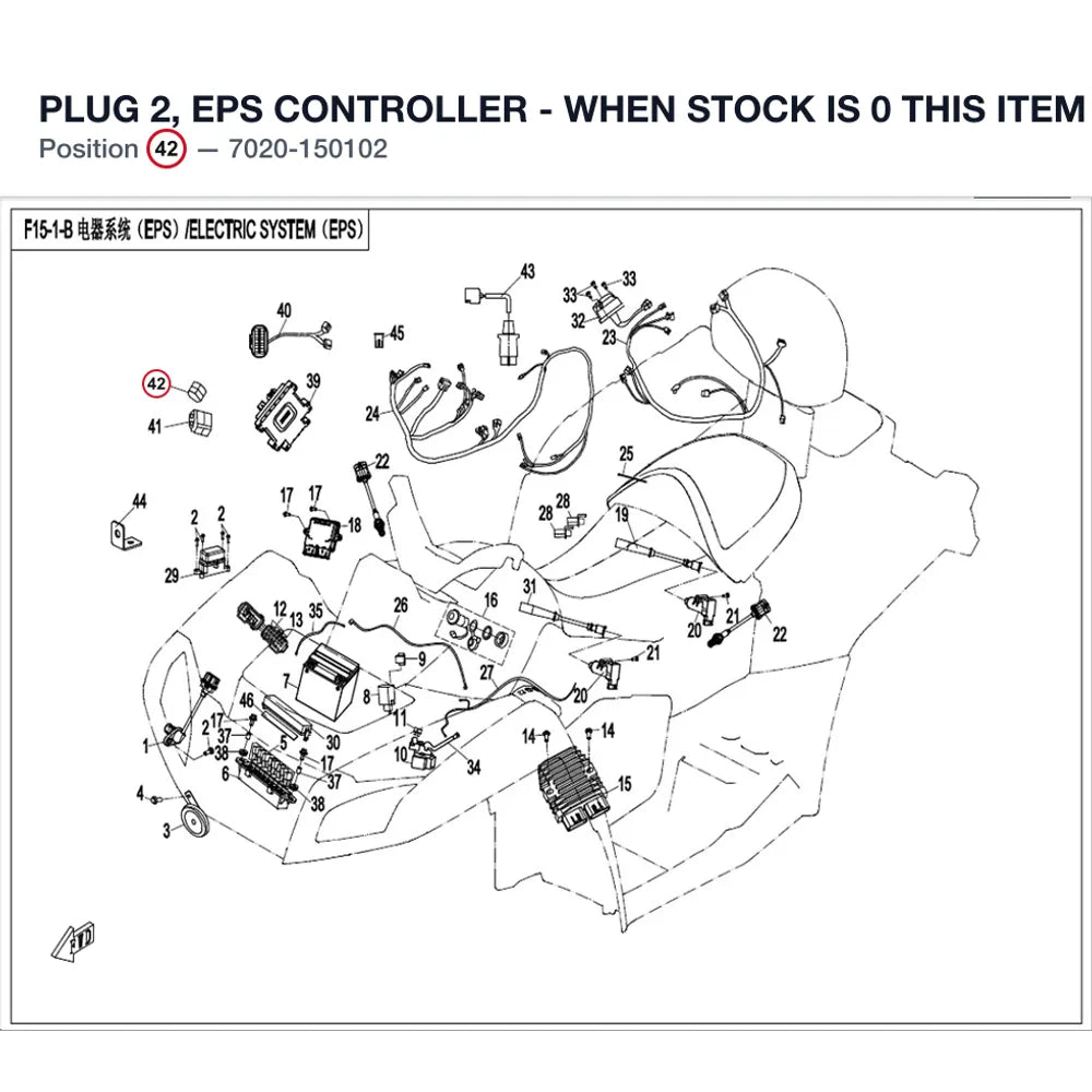 PLUG 2, EPS CONTROLLER - WHEN STOCK IS 0 THIS ITEM IS NO LONGER AVAILABLE product image