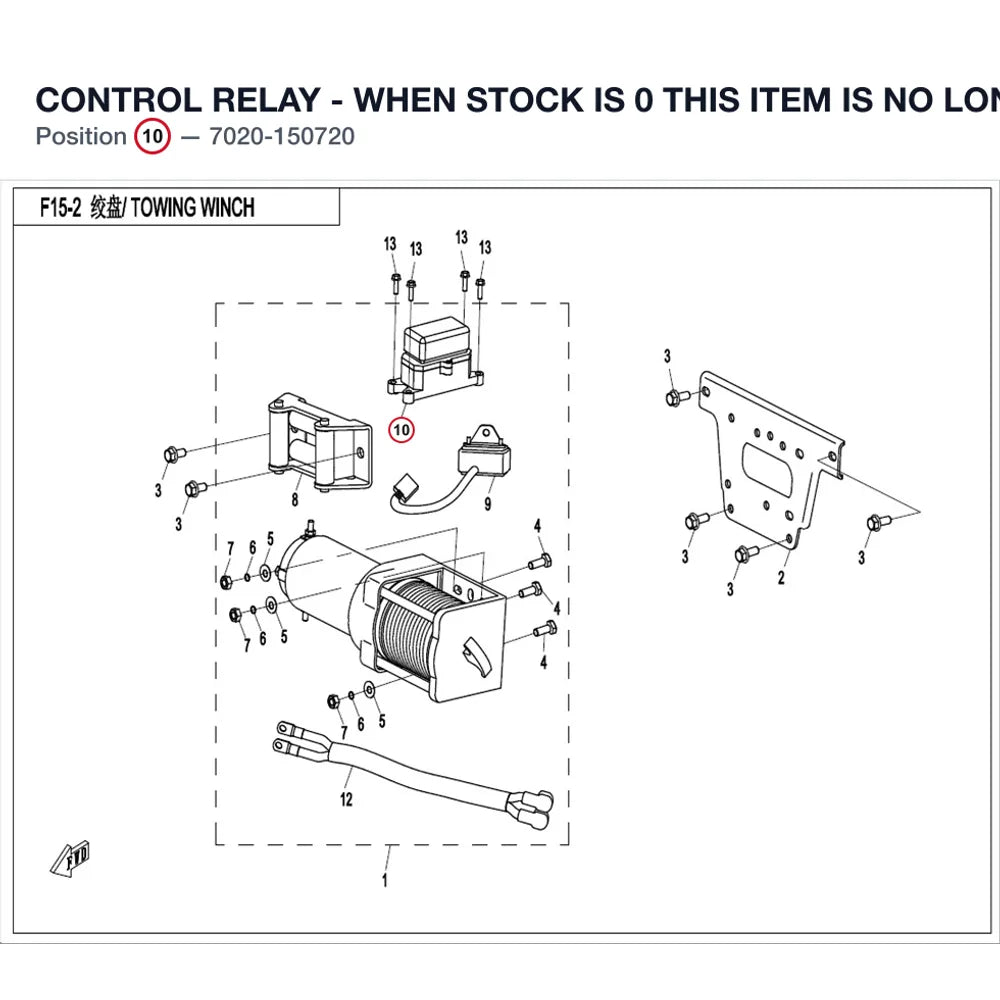 CONTROL RELAY - WHEN STOCK IS 0 THIS ITEM IS NO LONGER AVAILABLE product image