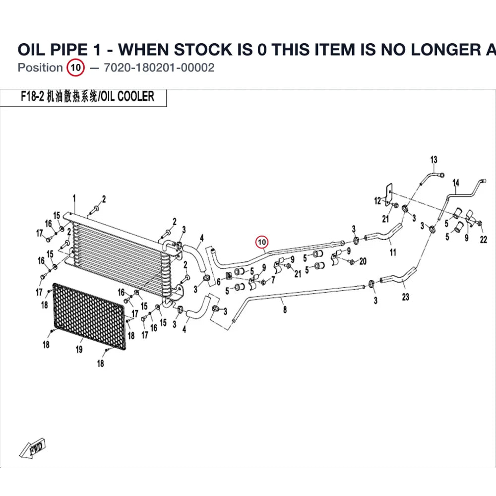 OIL PIPE 1 - WHEN STOCK IS 0 THIS ITEM IS NO LONGER AVAILABLE product image