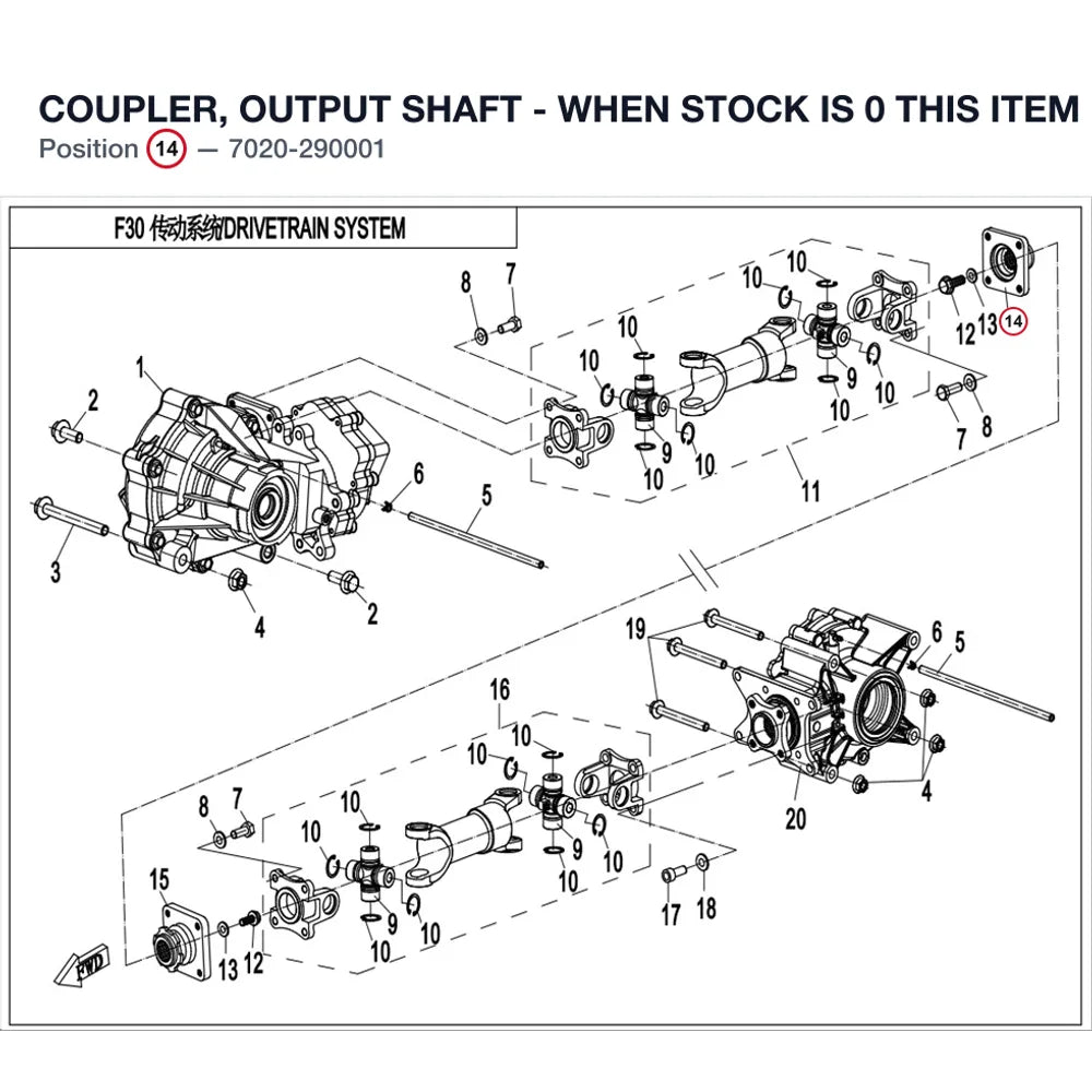 COUPLER, OUTPUT SHAFT - WHEN STOCK IS 0 THIS ITEM IS NO LONGER AVAILABLE product image