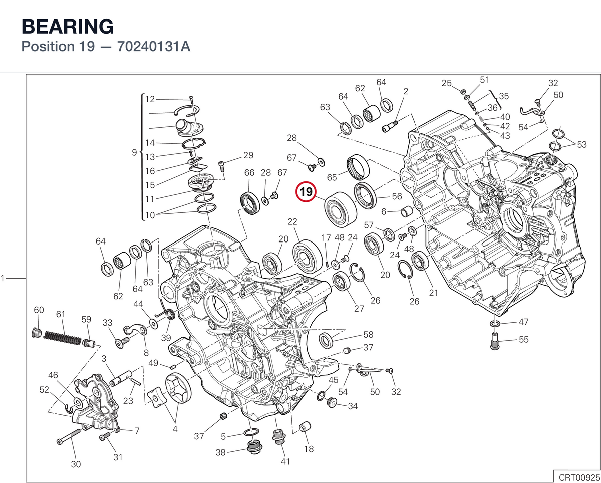 BEARING 70240131A diagram position