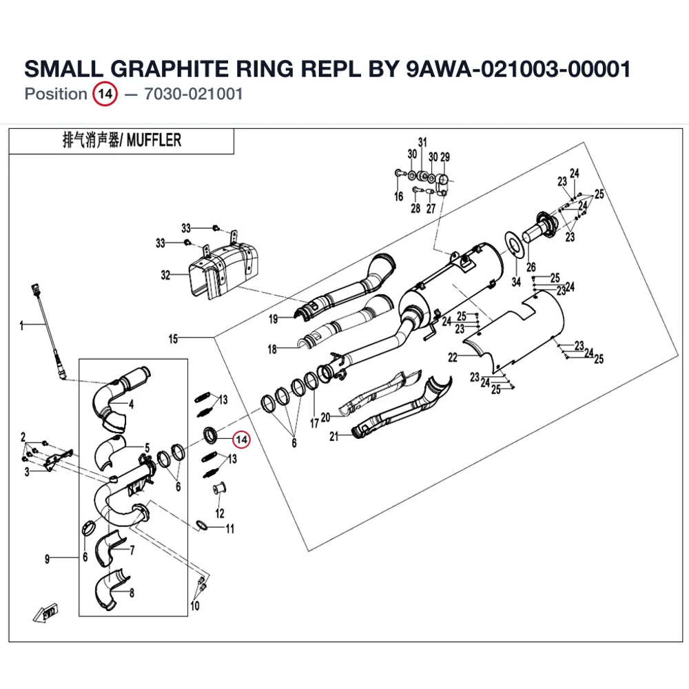 SMALL GRAPHITE RING REPL BY 9AWA-021003-00001 product image