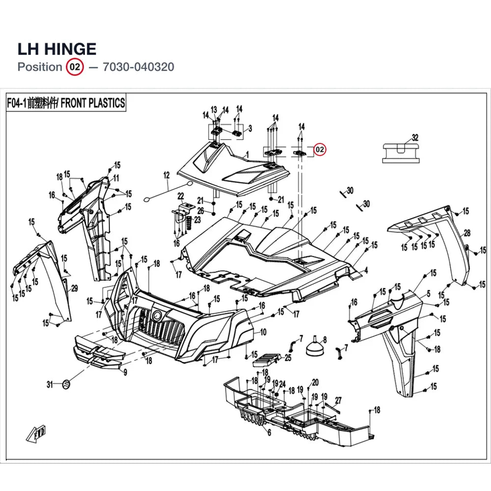 LH HINGE product image