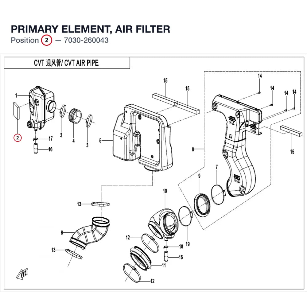 PRIMARY ELEMENT, AIR FILTER product image