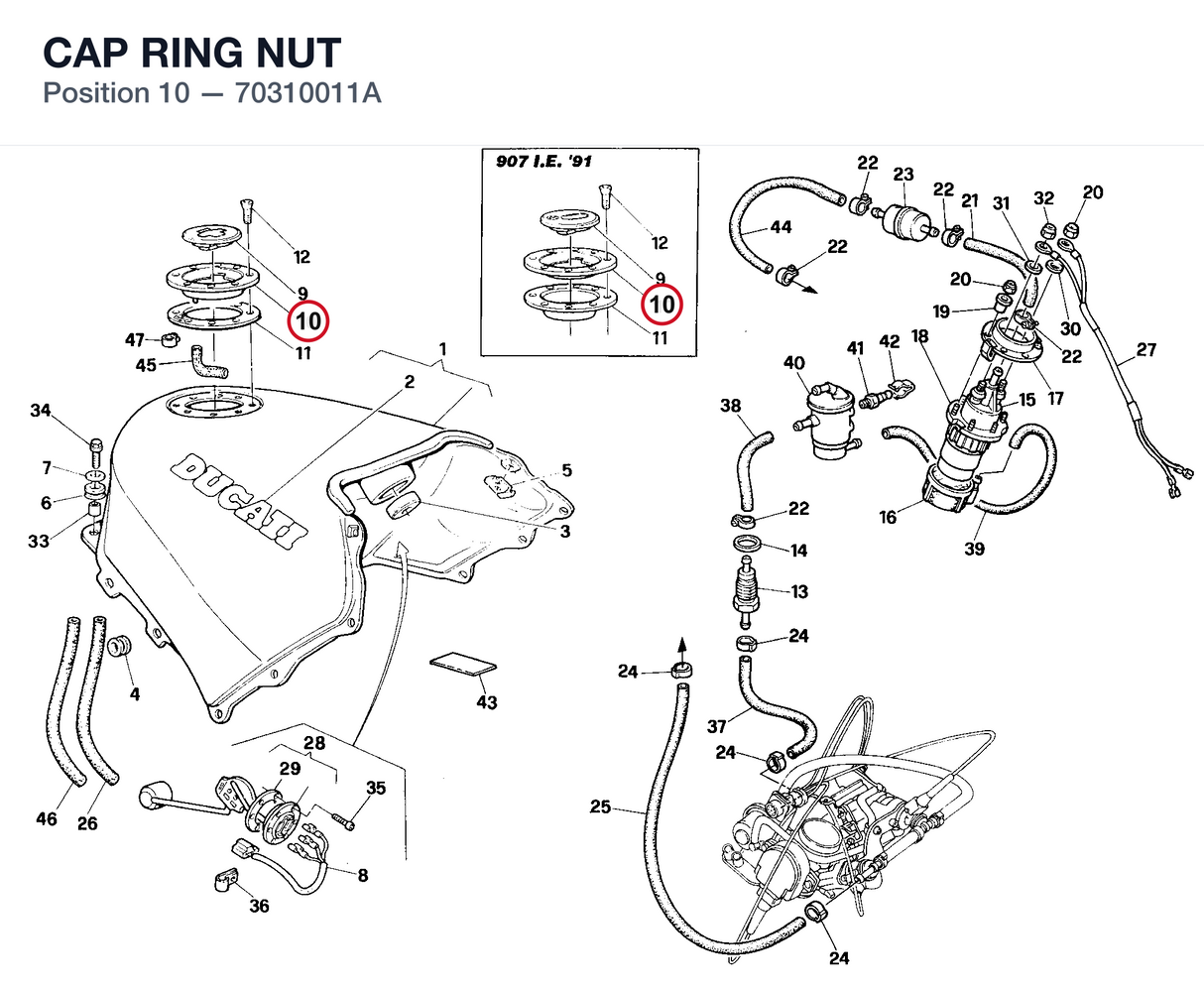 CAP RING NUT