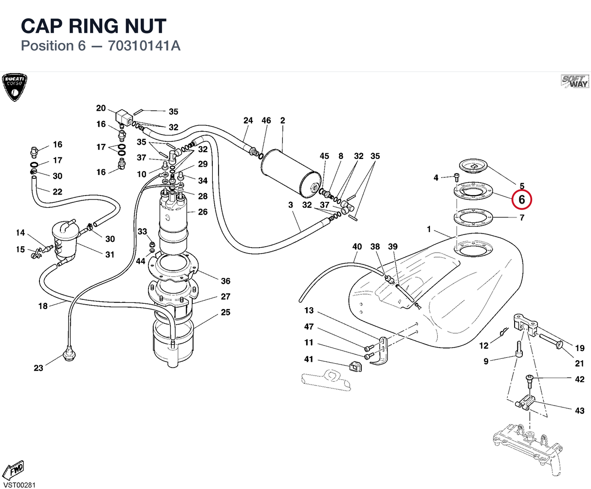 CAP RING NUT