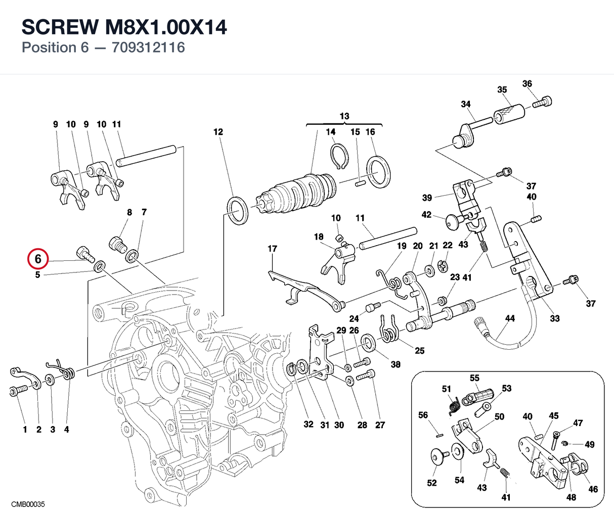 SCREW M8X1.00X14