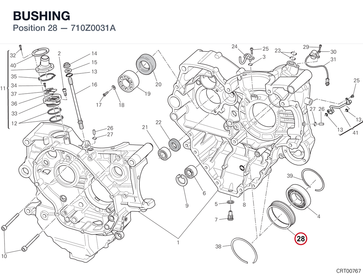 BUSHING 710Z0031A diagram position