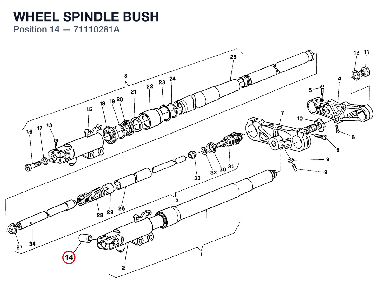 WHEEL SPINDLE BUSH