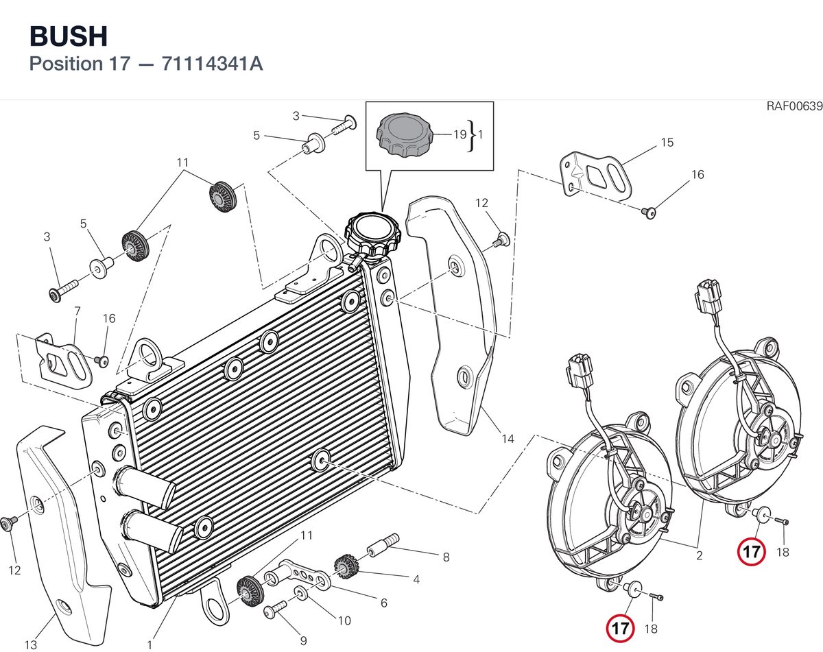 BUSH 71114341A diagram position