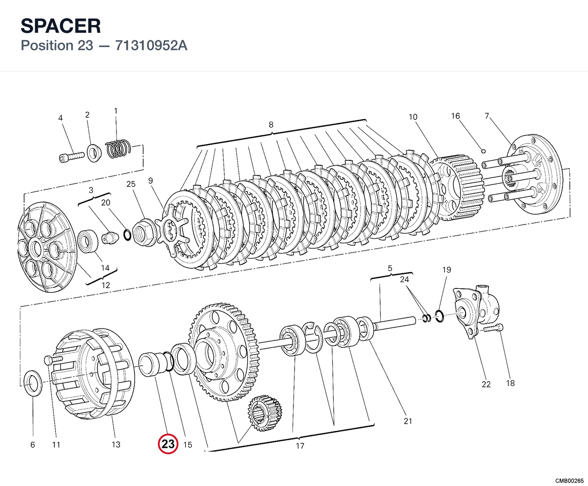 SPACER 71310952A diagram position