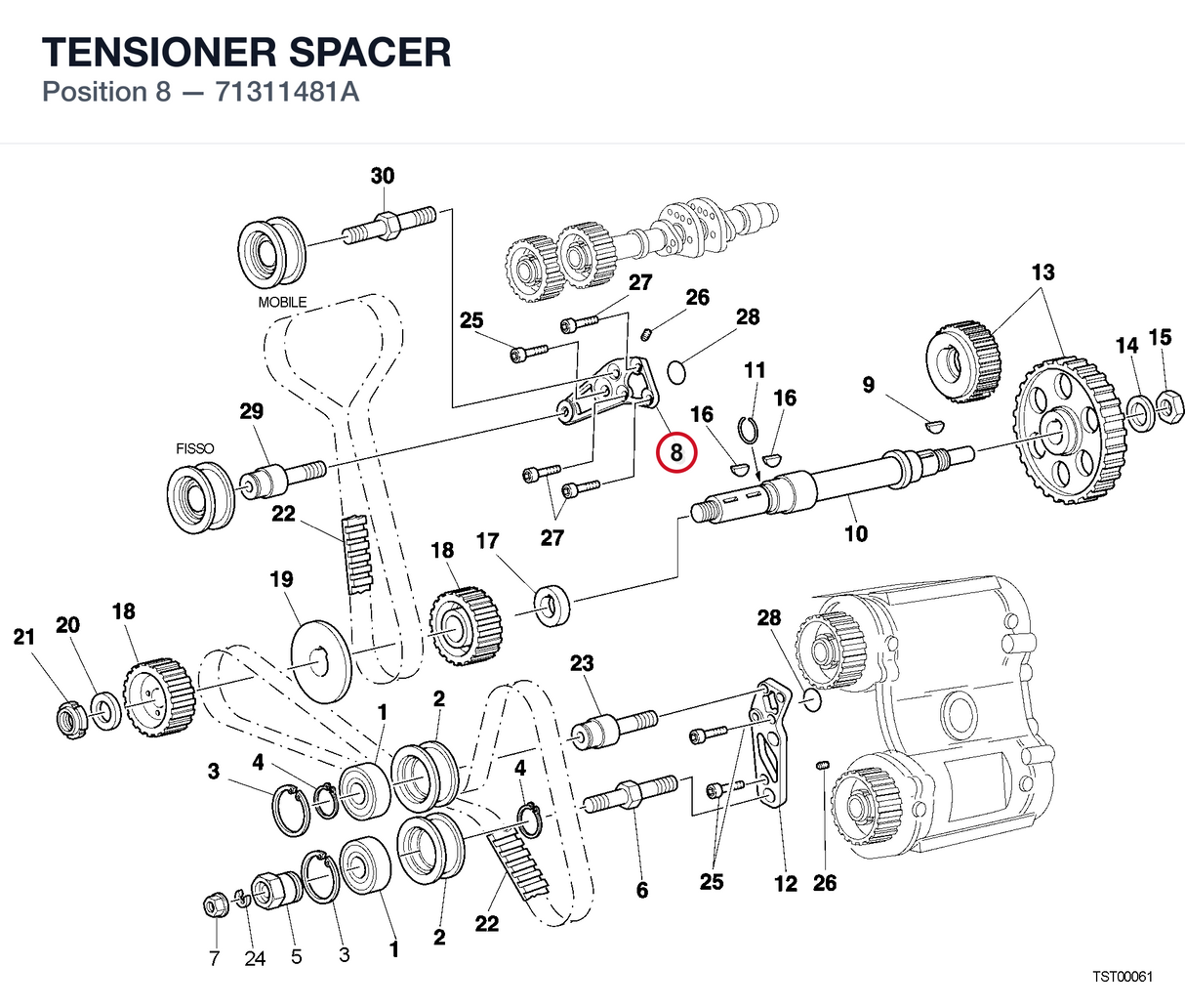 TENSIONER SPACER