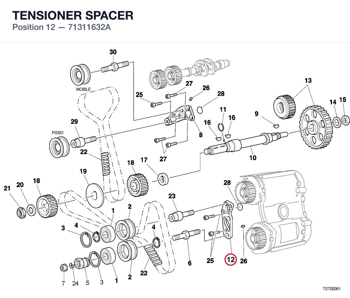 TENSIONER SPACER