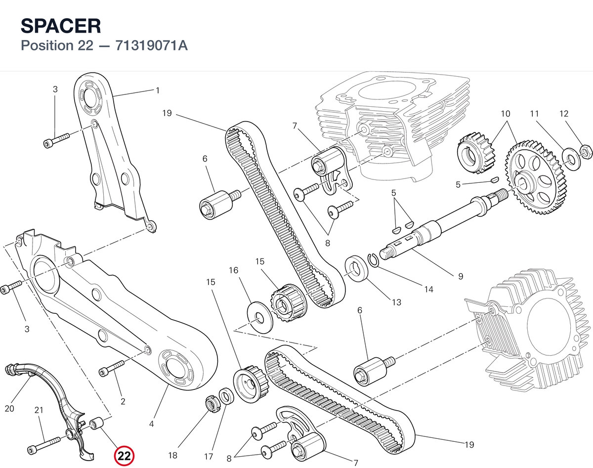 SPACER 71319071A diagram position