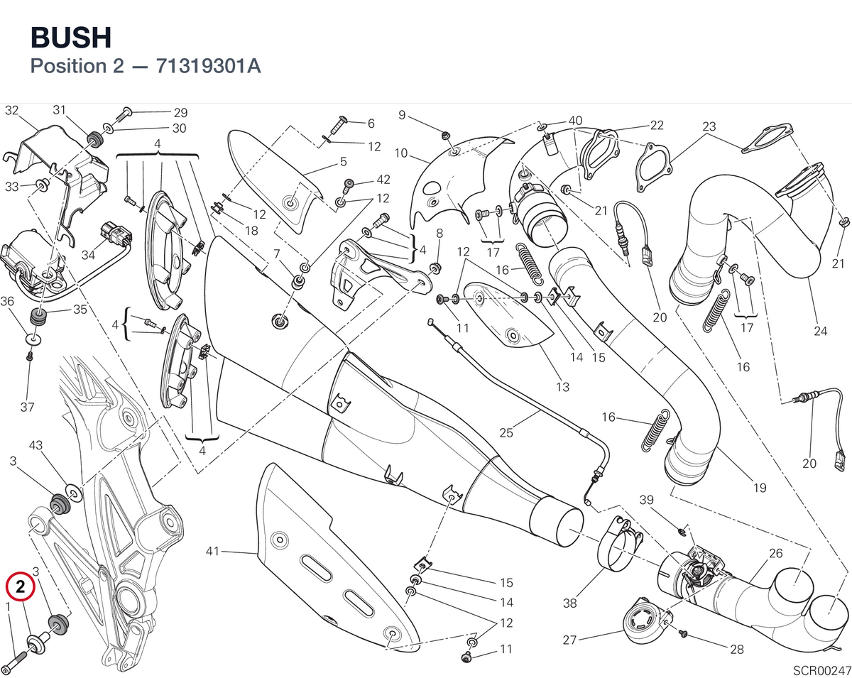 BUSH 71319301A diagram position