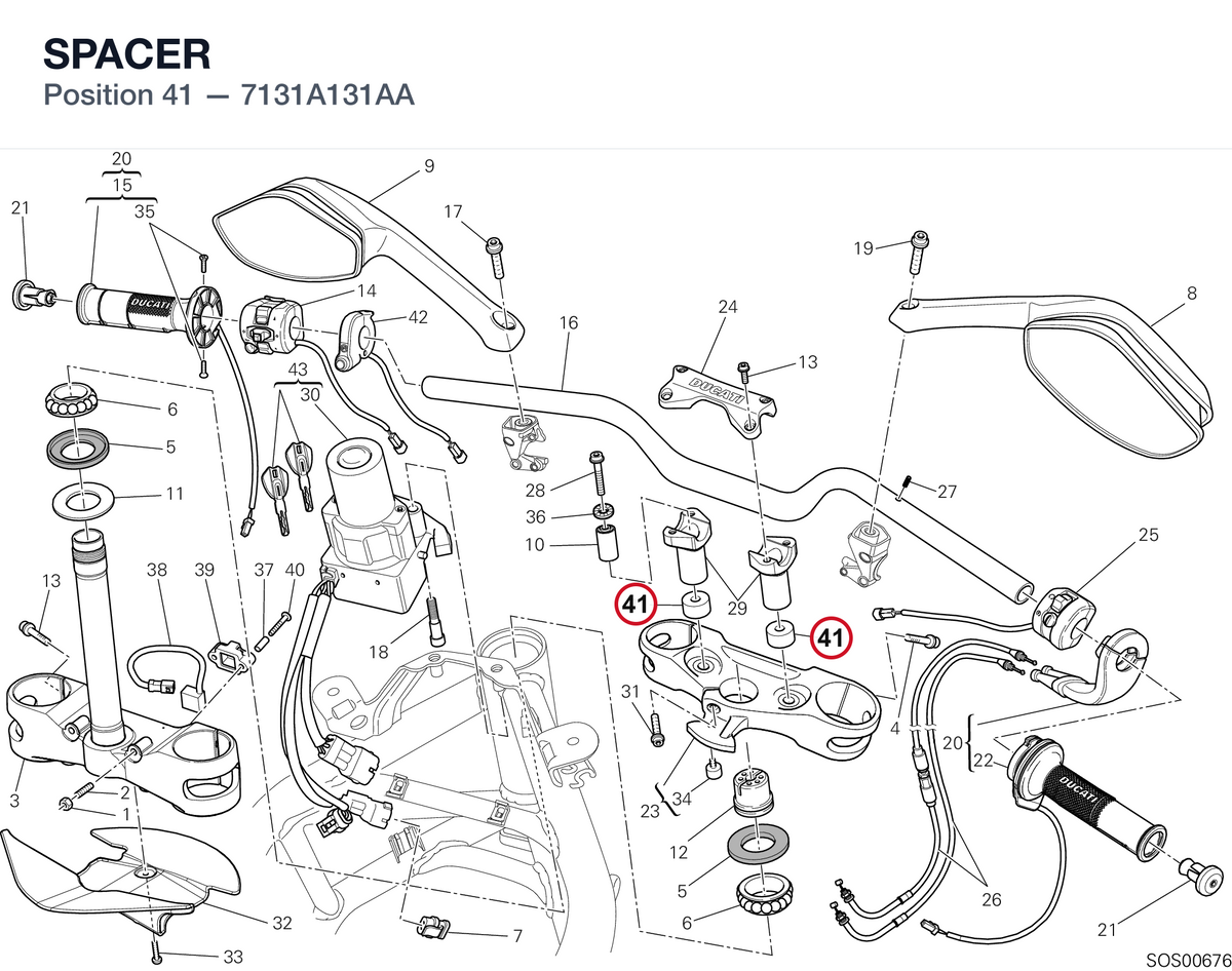 SPACER 7131A131AA diagram position