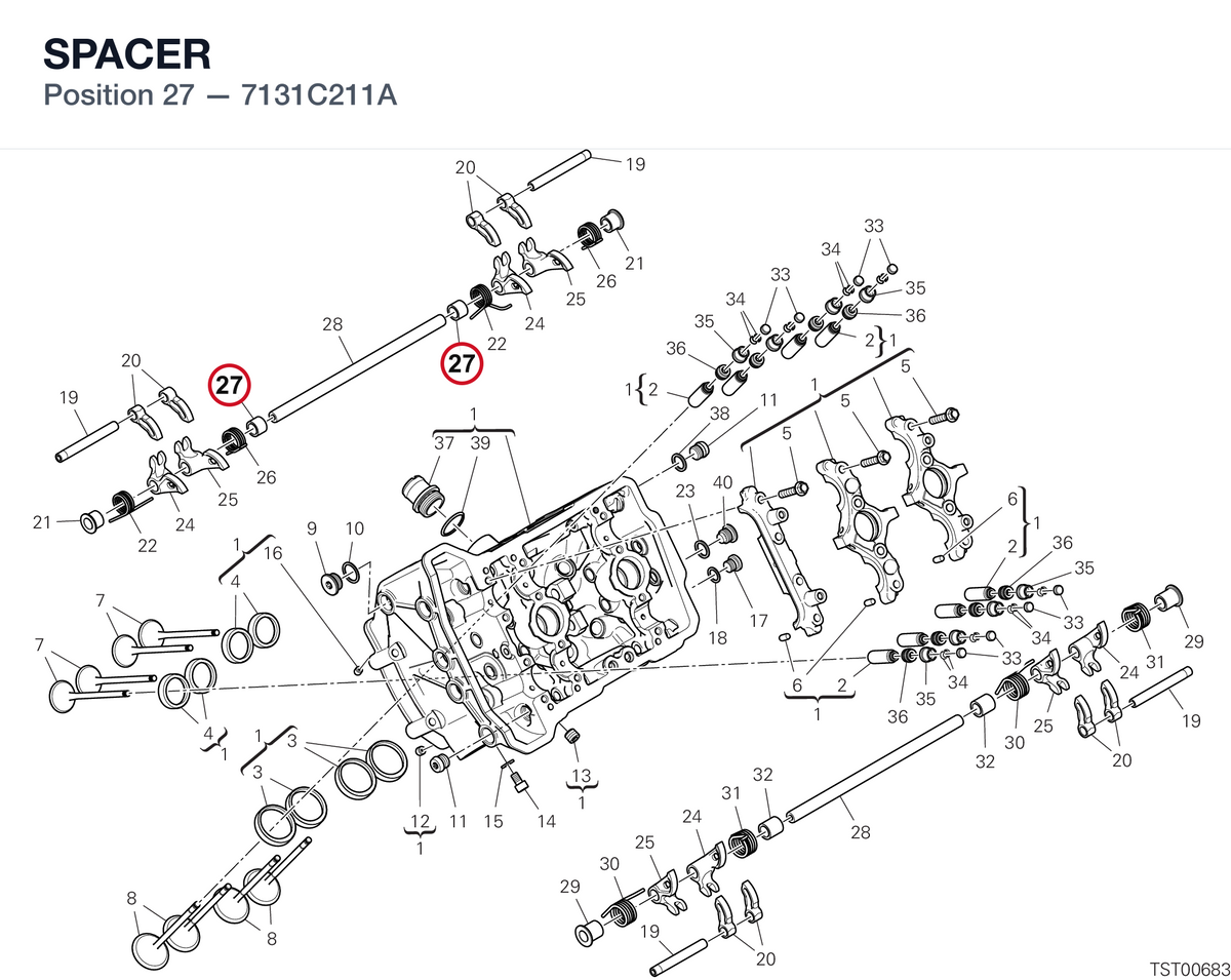 SPACER 7131C211A diagram position