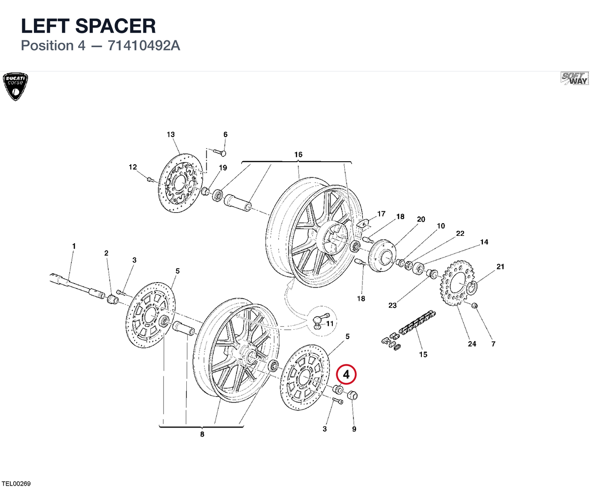 LEFT SPACER 71410492A diagram position