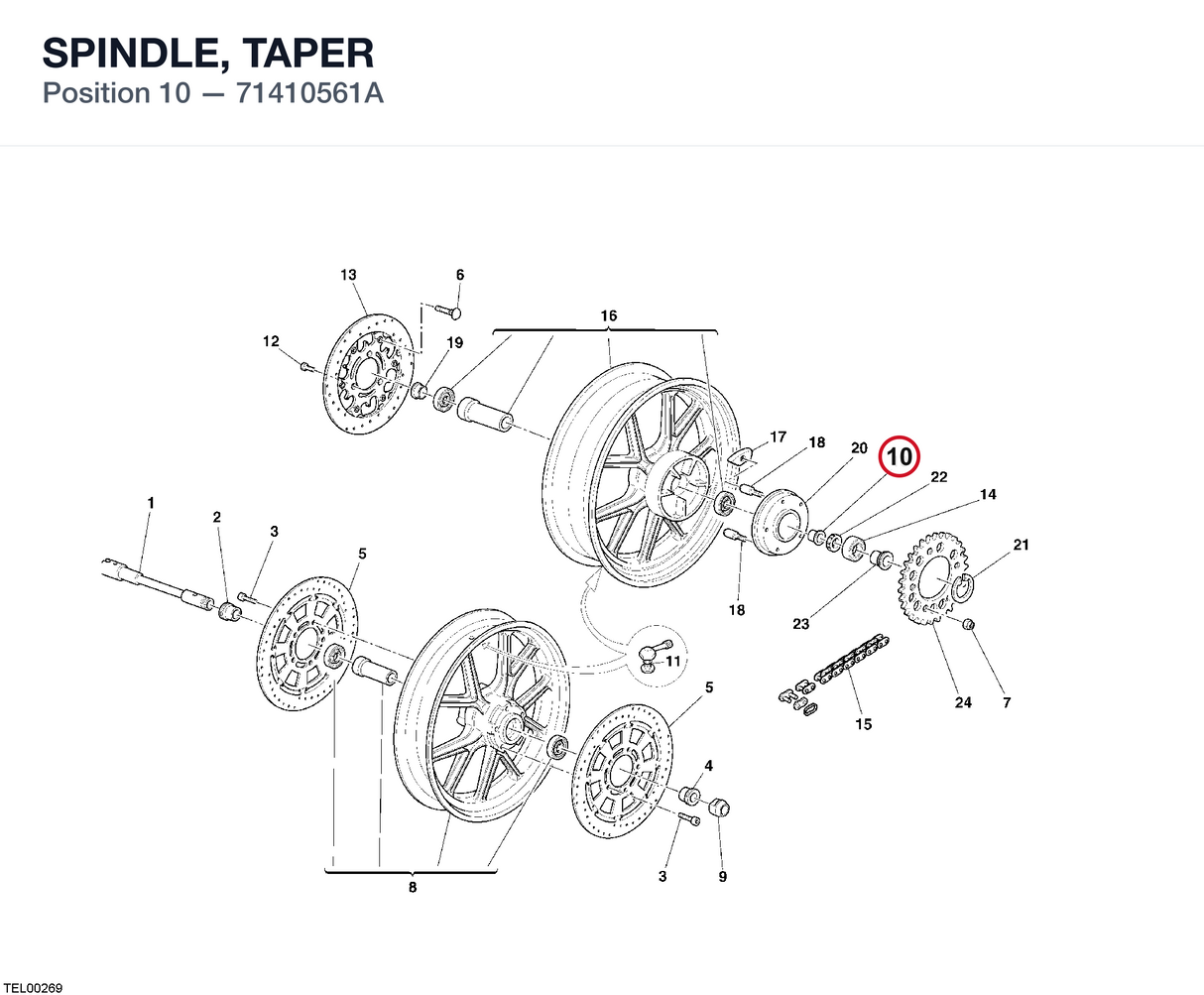 SPINDLE, TAPER