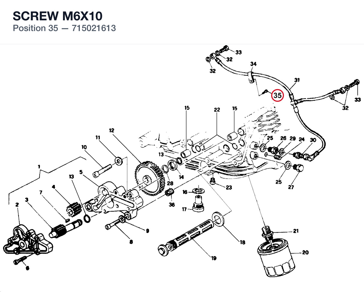 SCREW M6X10