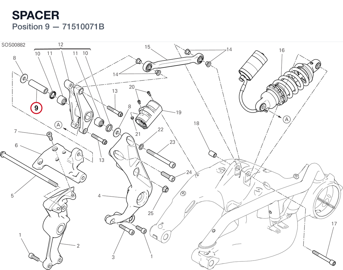 SPACER 71510071B diagram position