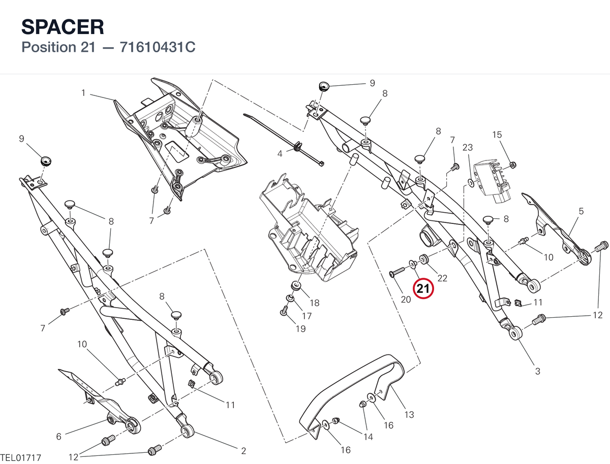 SPACER 71610431C diagram position