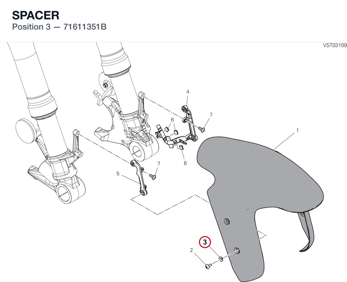 SPACER 71611351B diagram position