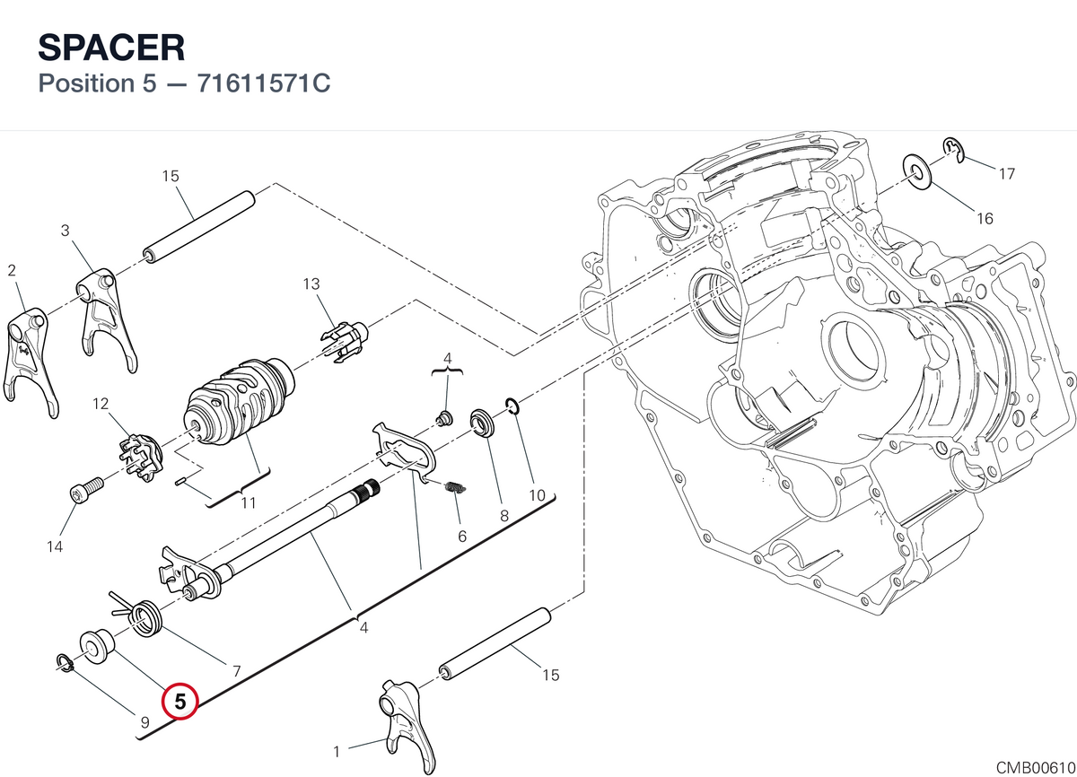 SPACER 71611571C diagram position