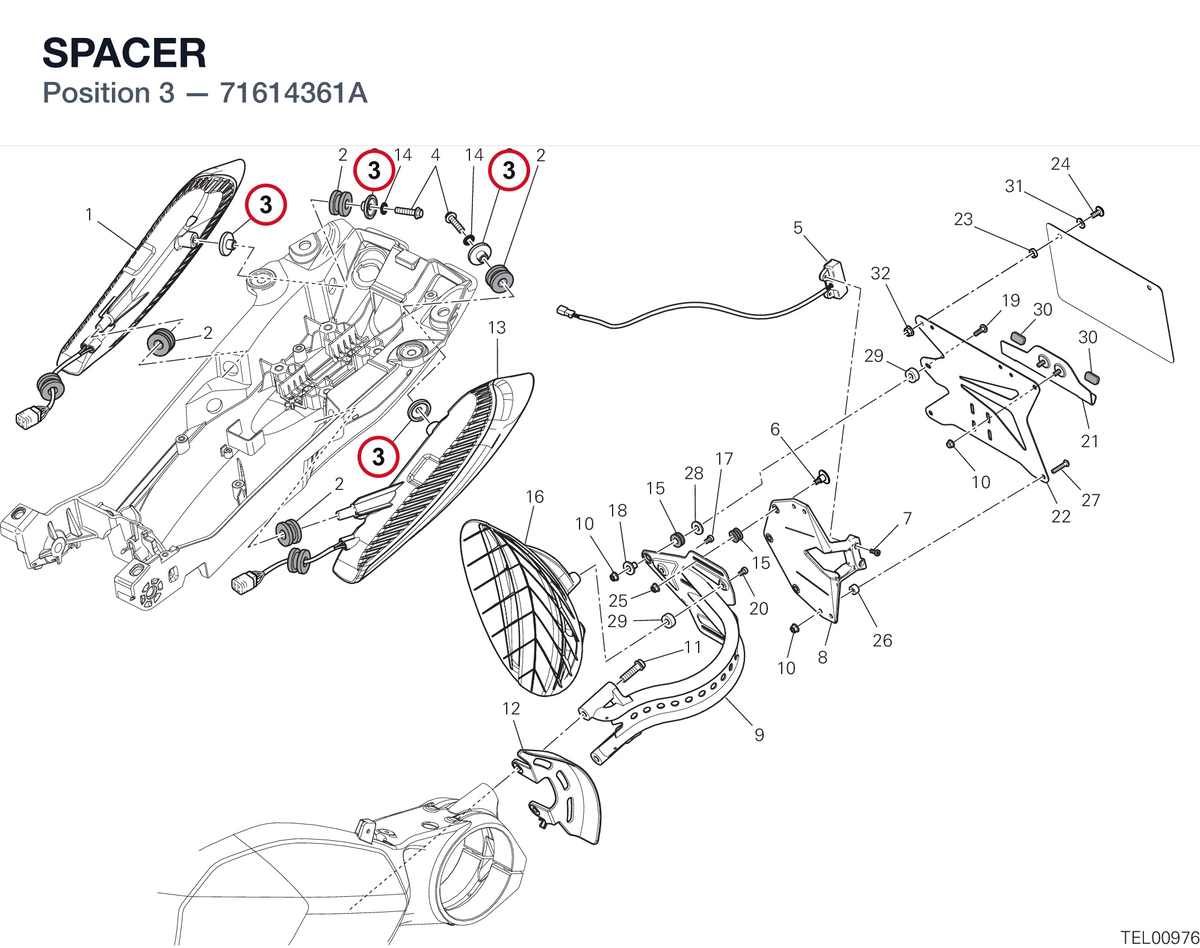 SPACER 71614361A diagram position