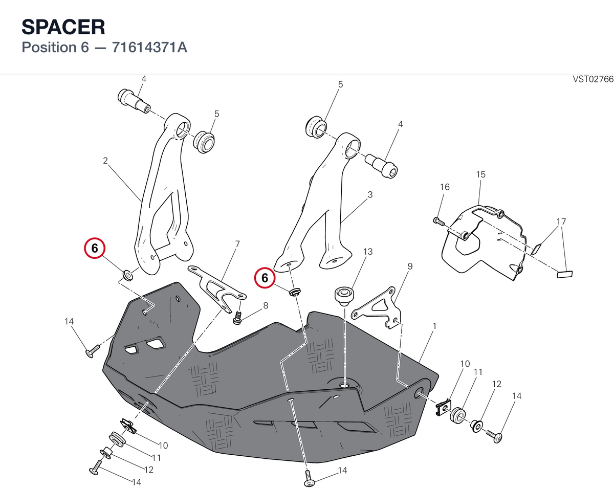 SPACER 71614371A diagram position