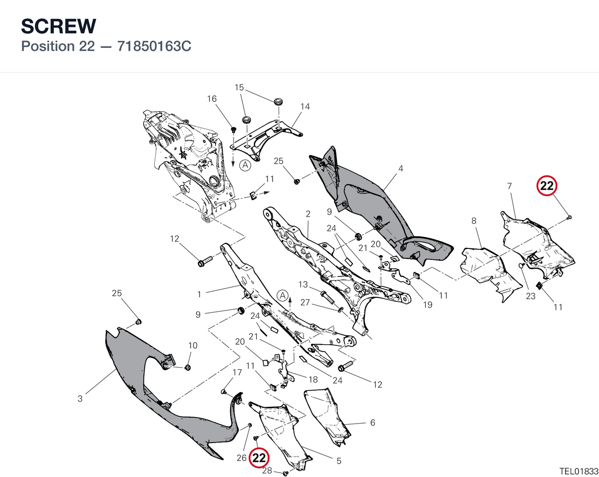 SCREW 71850163C diagram position