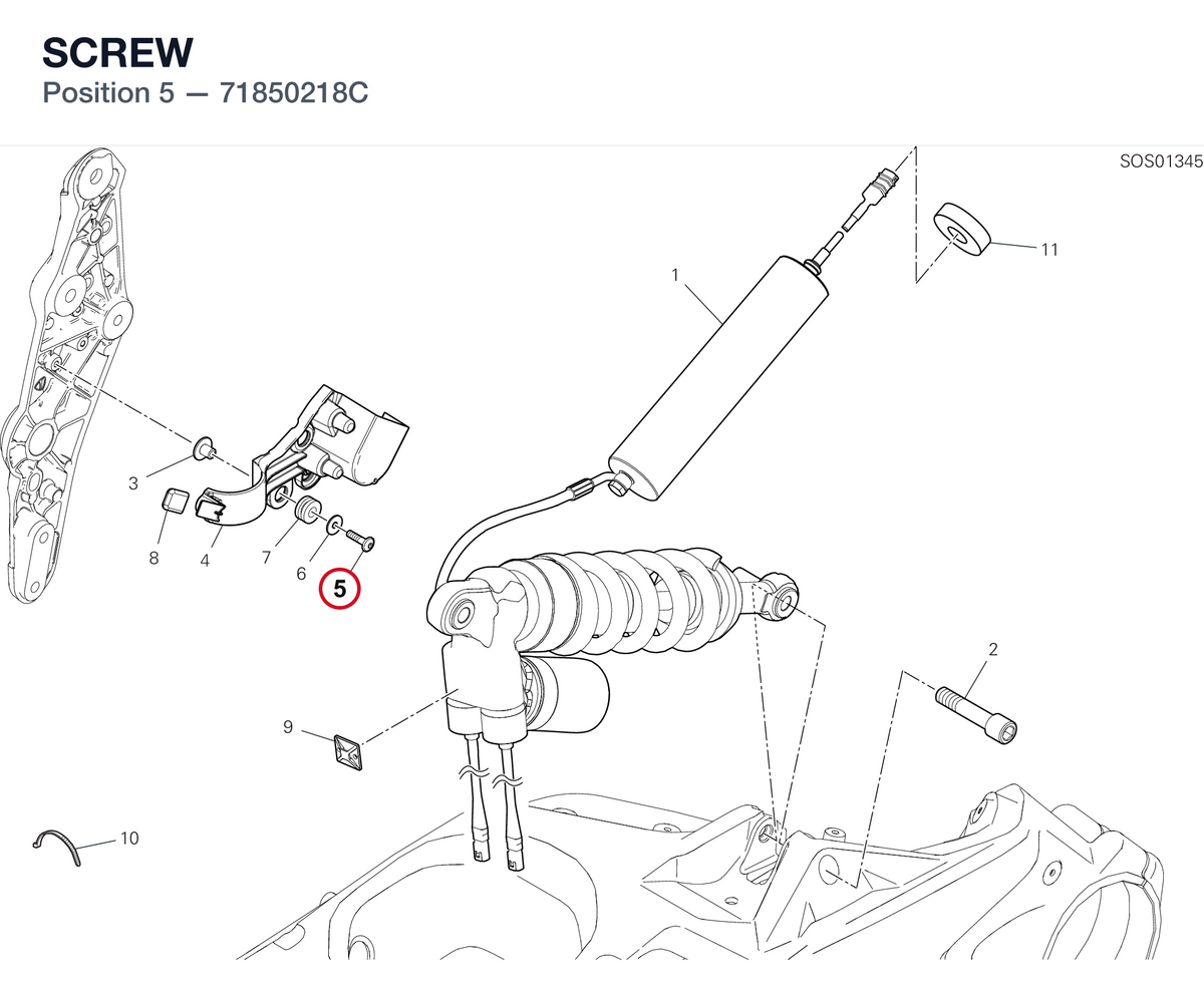 SCREW 71850218C diagram position