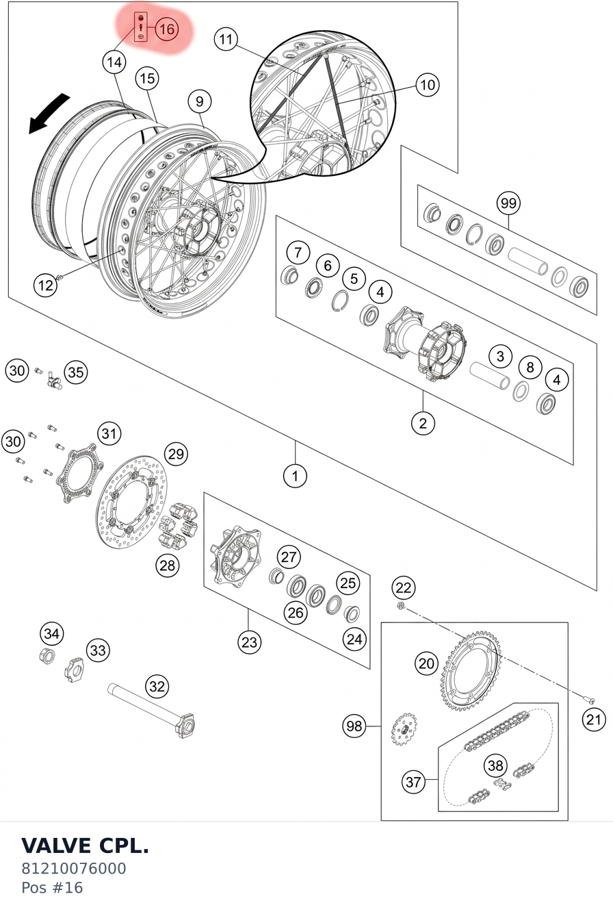 Diagram preview: VALVE CPL. (81210076000)