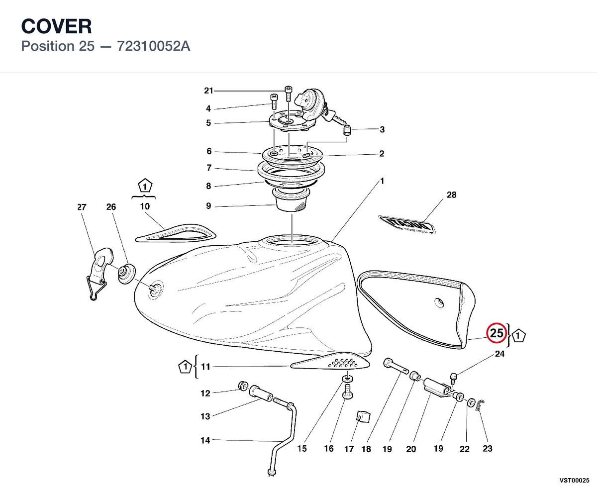 COVER 72310052A diagram position