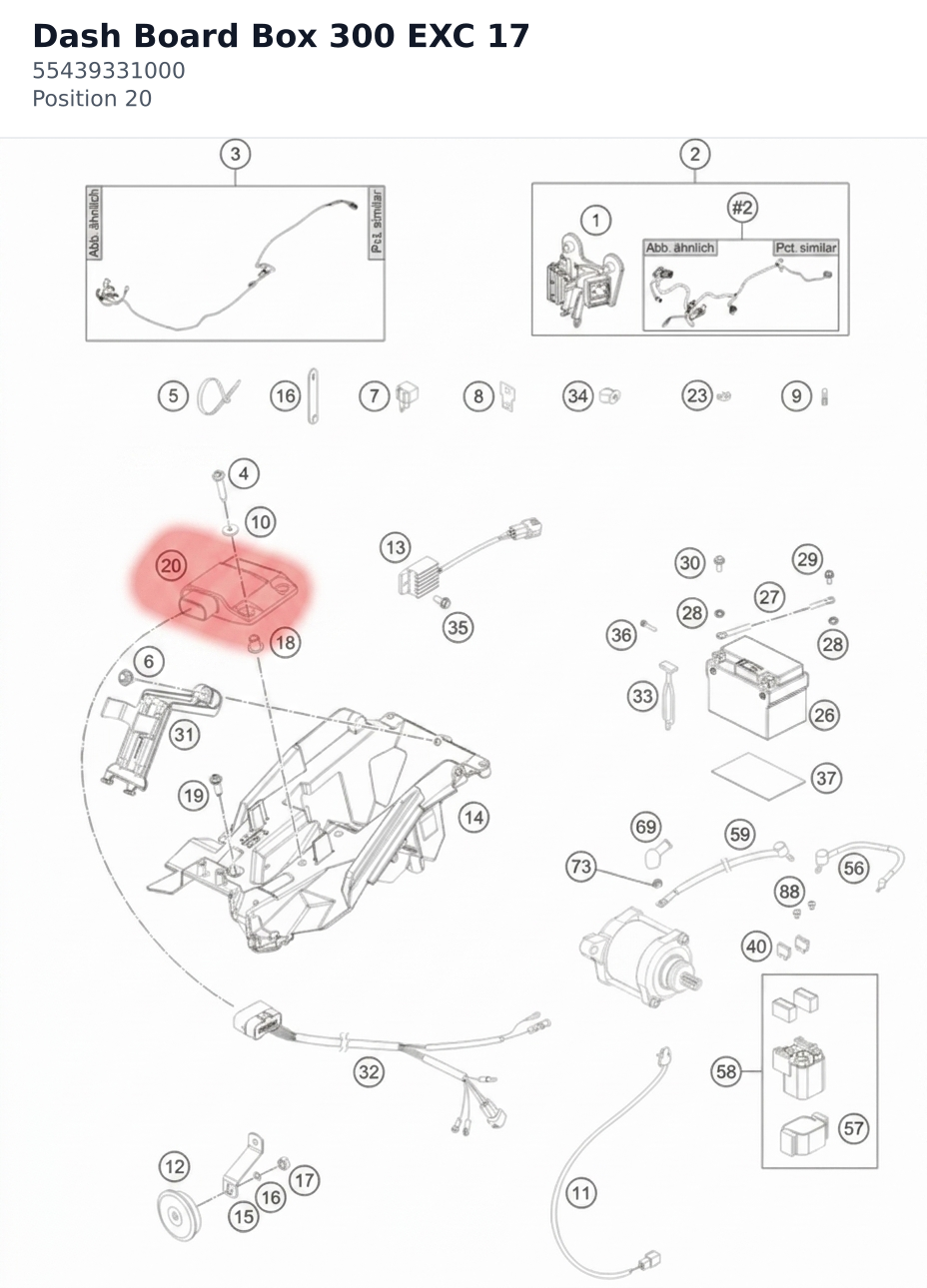Diagram preview: Dash Board Box 300 EXC 17 (55439331000)