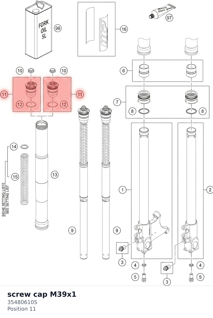 Diagram preview: screw cap M39x1 (35480610S)