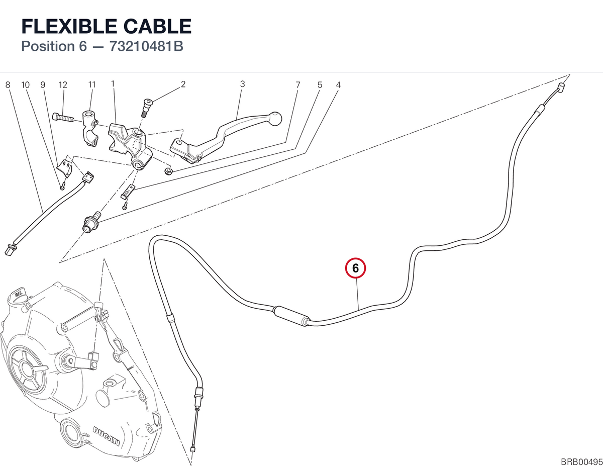 FLEXIBLE CABLE 73210481B diagram position