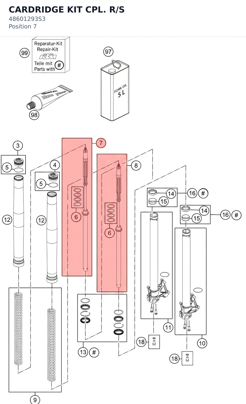 Diagram preview: CARDRIDGE KIT CPL. R/S (48601293S3)