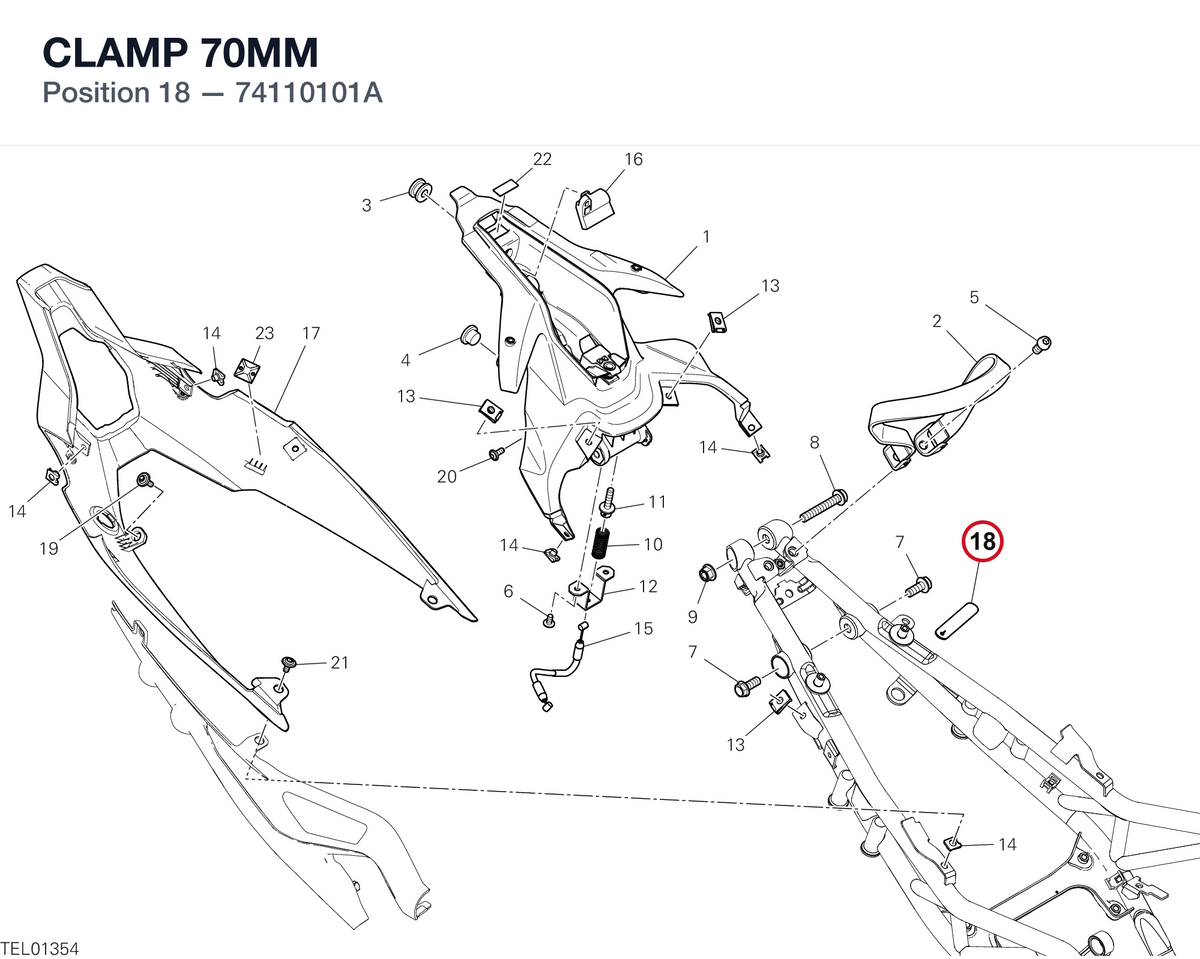 CLAMP 70MM 74110101A diagram position