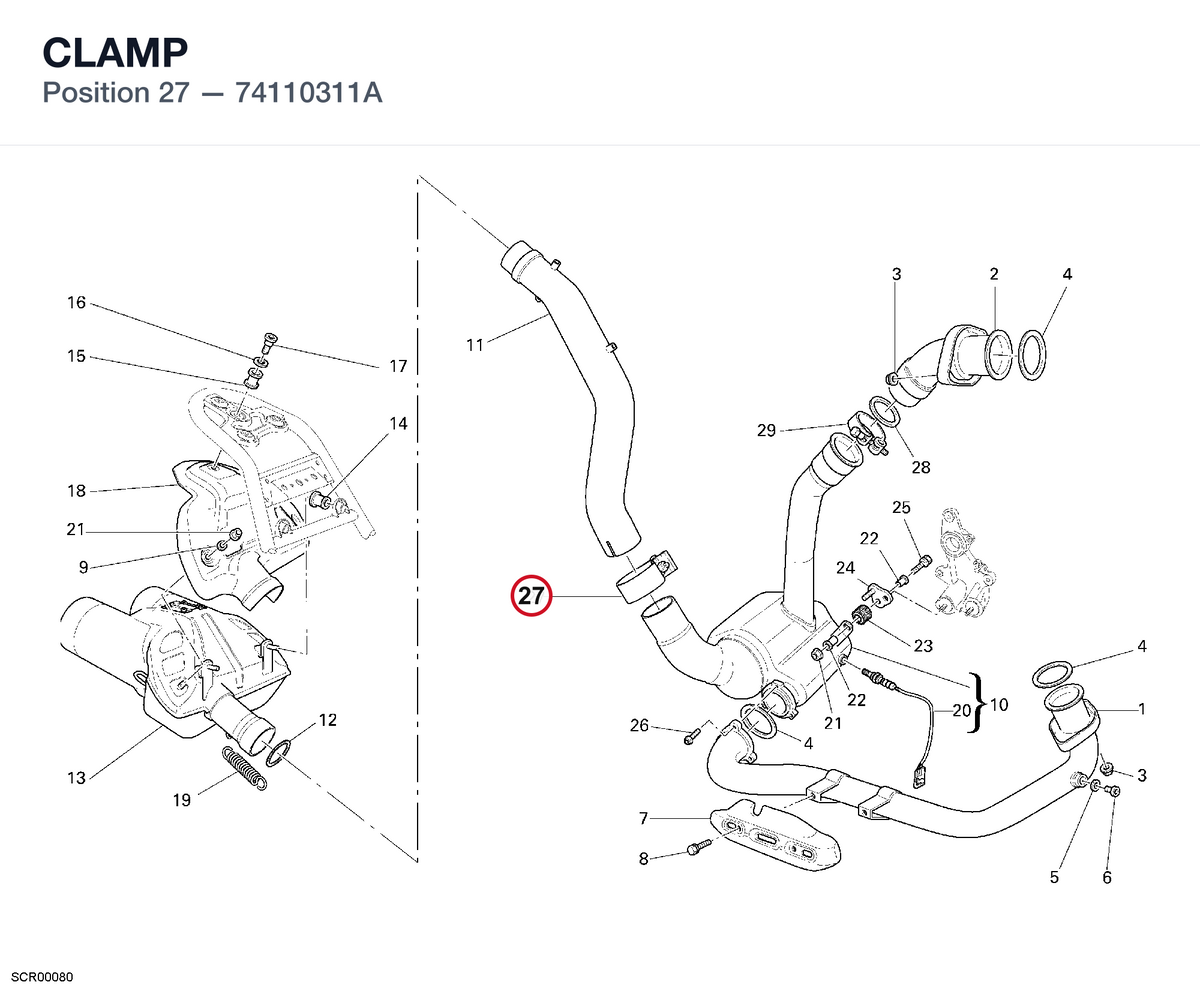 CLAMP 74110311A diagram position
