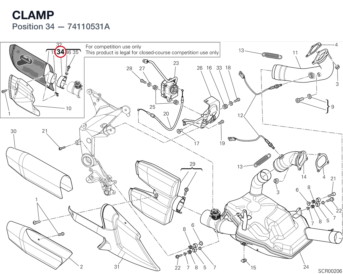 CLAMP 74110531A diagram position