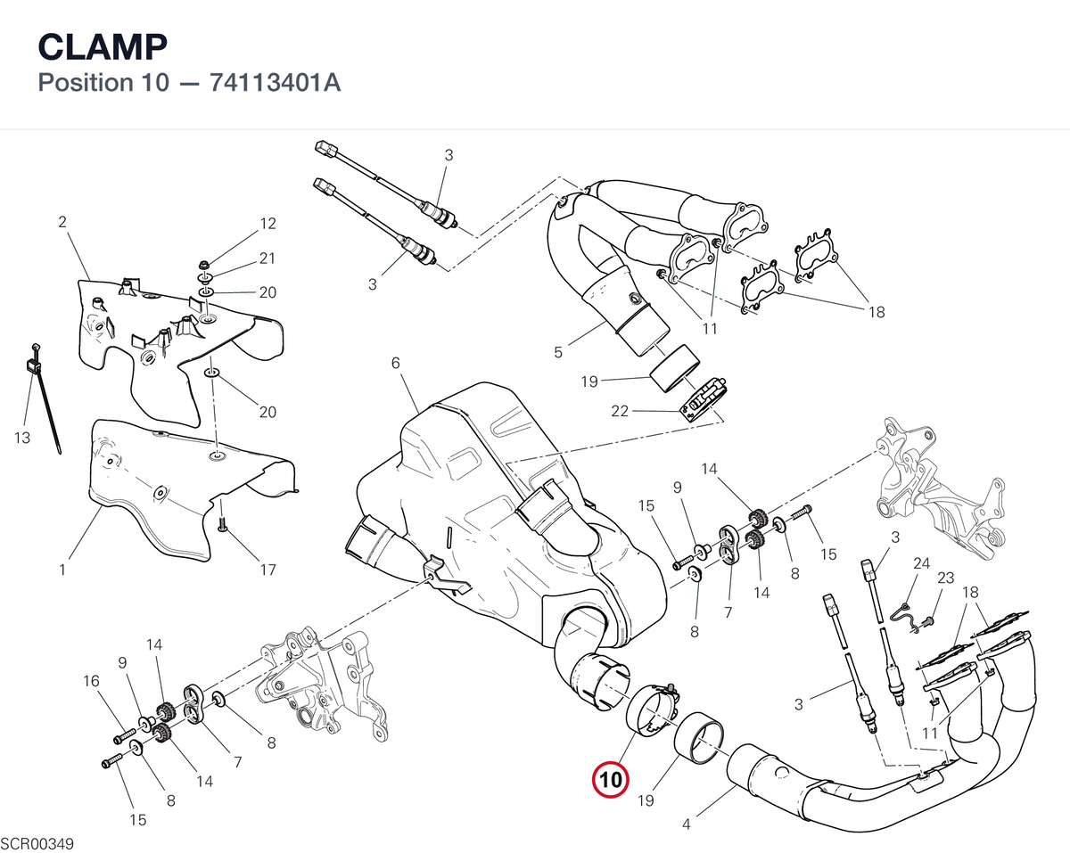 CLAMP 74113401A diagram position