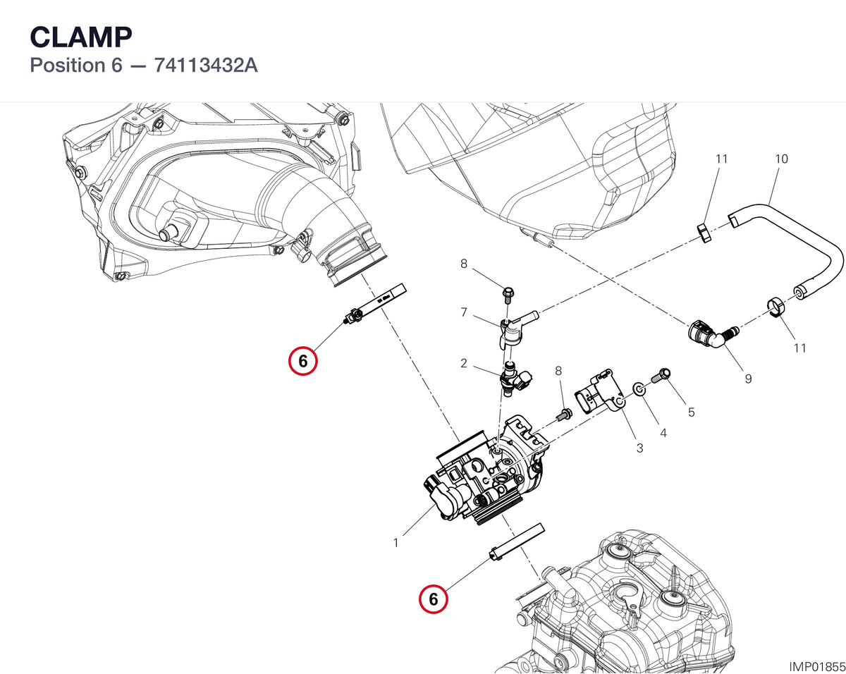 CLAMP 74113432A diagram position